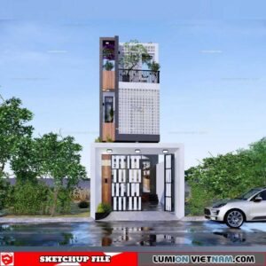 House- Sketchup Exterior Scene By Kha Anh Tu