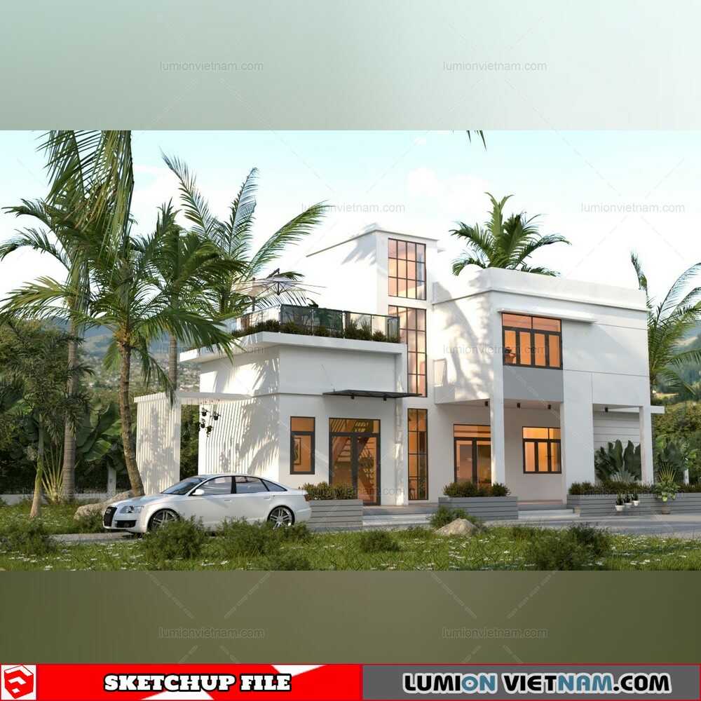 4140-Exterior-House-Scene-Sketchup-Model-By-Duy-Free-Download-3-Sketchup-Models