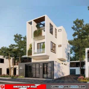 House- Sketchup Exterior Scene By Duy