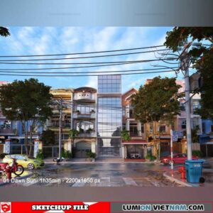 House- Sketchup Exterior Scene By Leo Nguyen