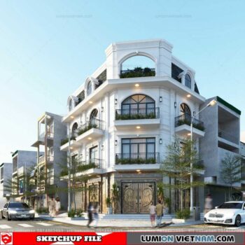 House- Sketchup Exterior Scene By Nghia Than