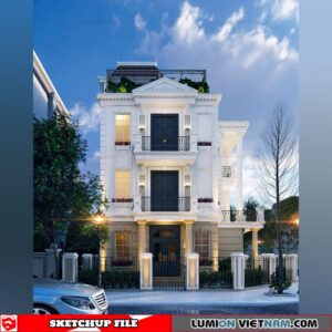 Villa- Sketchup Exterior Scene By An Ly