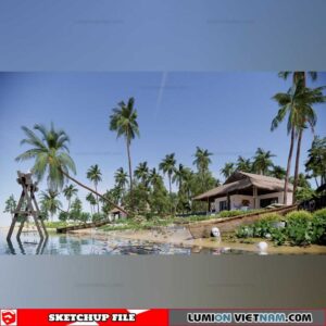 House- Sketchup Exterior Scene By Thanh Vu