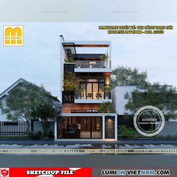 House- Sketchup Exterior Scene By Dinh Phong