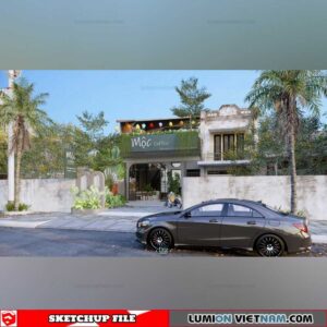 Coffee- Sketchup Exterior Scene By DatHouzz