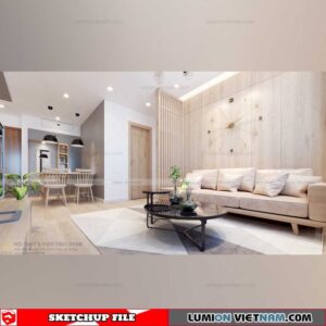 Apartment - Sketchup Interior Scene By TD Arc