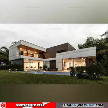 House- Sketchup Exterior Scene By Nguyen Dinh Quoc