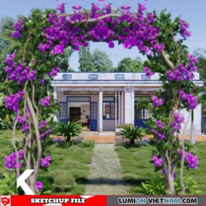 House- Sketchup Exterior Scene By Ngoc Kim