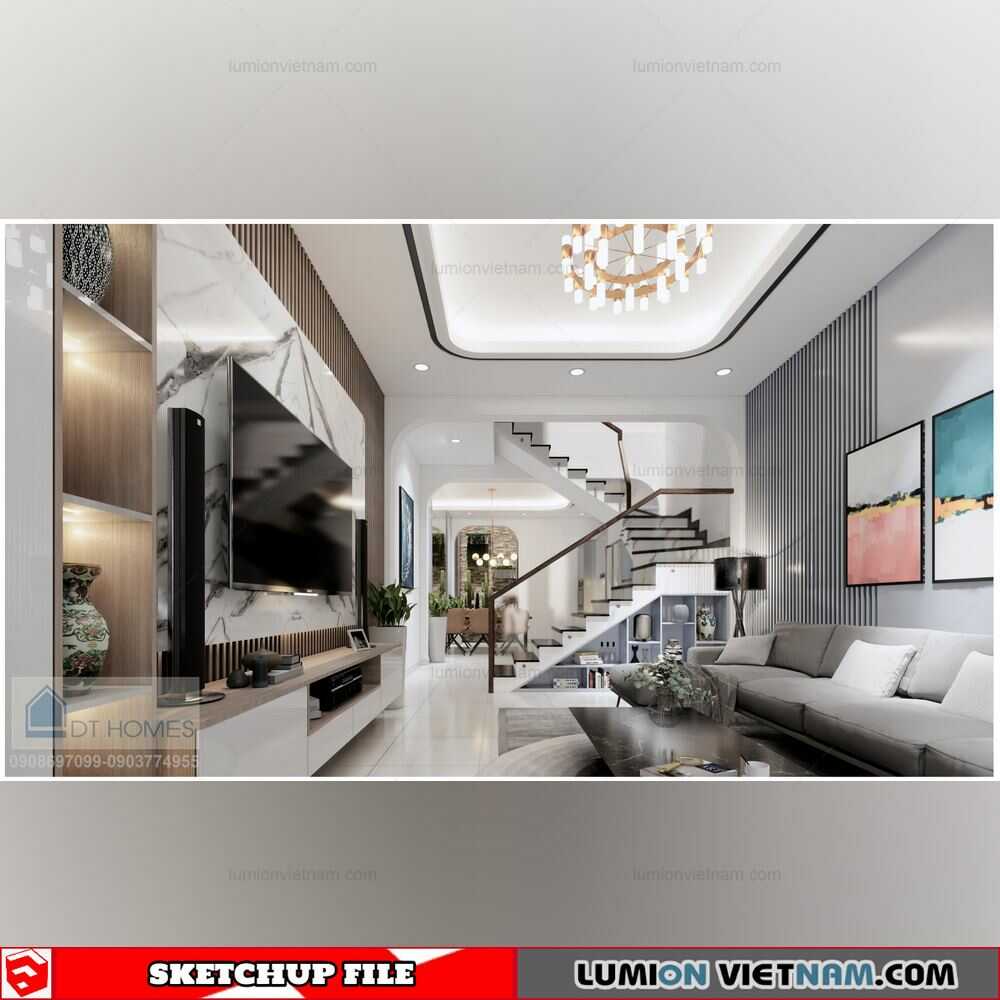 4303-Interior-Living--Kitchenroom-Scene-Sketchup-Model-By-Ha-Duc-Thanh-5