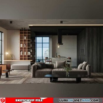 Apartment - Sketchup Interior Scene By To Dung