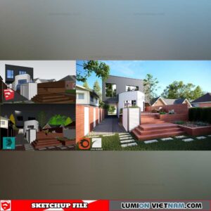 House- Sketchup Exterior Scene By Nguyen Van Long