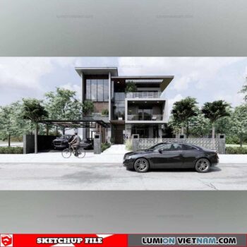 House- Sketchup Exterior Scene By Duy Dao