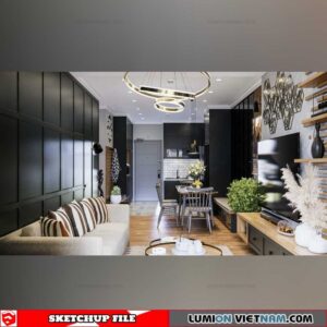Livingroom - Sketchup Interior Scene By Tran Phuc Loc