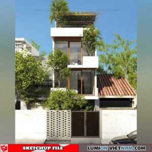 House- Sketchup Exterior Scene By Minh Pham