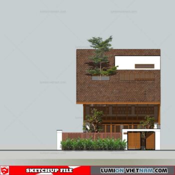 Tropical- Sketchup Exterior Scene By Tran Quang Trung