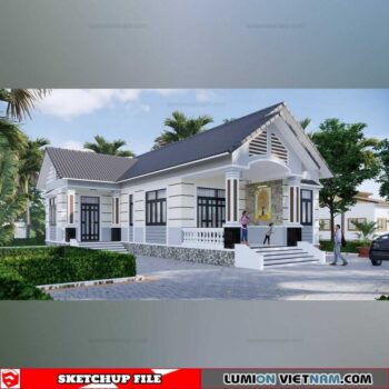 House- Sketchup Exterior Scene By Tu Minh Sang