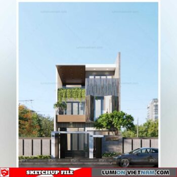 House- Sketchup Exterior Scene By Tuan Nguyen