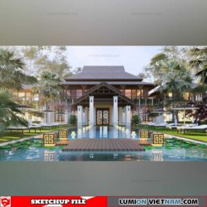 House- Sketchup Exterior Scene By Minh Toan