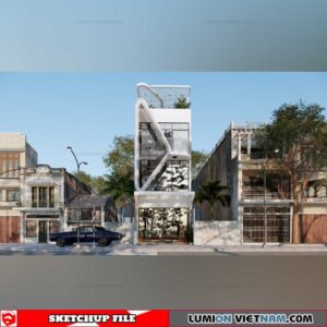 House- Sketchup Exterior Scene By Tran Tan