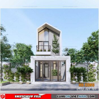 House- Sketchup Exterior Scene By Nguyen Huu Dieu