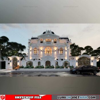 Villa- Sketchup Exterior Scene By Minh Toan