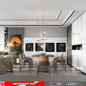 Apartment - Sketchup Interior Scene