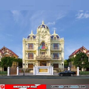 Villa- Sketchup Exterior Scene By Khanh