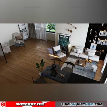 Apartment - Sketchup Interior Scene By KT Nha Dep