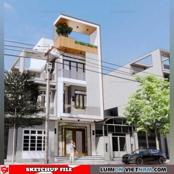 House- Sketchup Exterior Scene By Dang Nam Quang