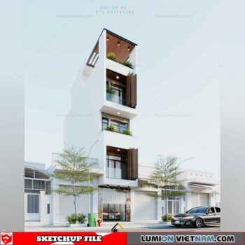 House- Sketchup Exterior Scene By Kts Nghia Than