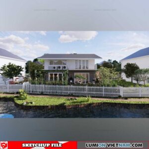 House- Sketchup Exterior Scene By Nghiem Viet Thai