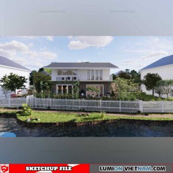 House- Sketchup Exterior Scene By Nghiem Viet Thai