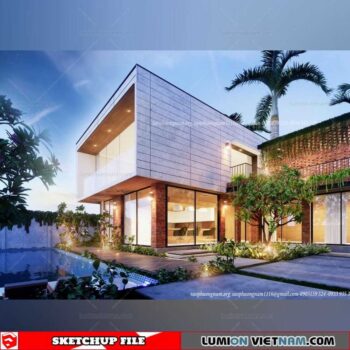 House- Sketchup Exterior Scene By Bui Dinh Thi