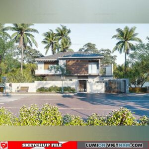 House- Sketchup Exterior Scene By Hoang Gia