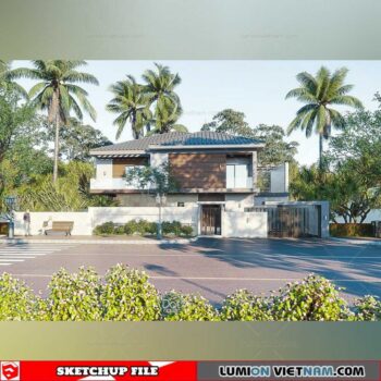 House- Sketchup Exterior Scene By Hoang Gia