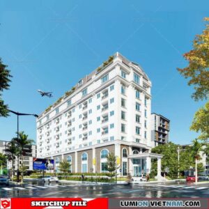 House- Sketchup Exterior Scene By DatHouzz