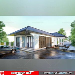 House- Sketchup Exterior Scene By Arch Thuy