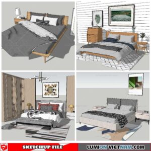 Combo Bed - Sketchup Models By NhaTay