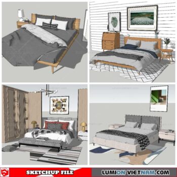 Combo Bed - Sketchup Models By NhaTay