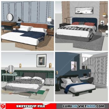 Combo Bed - Sketchup Models By NhaTay