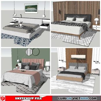 Combo Bed - Sketchup Models By NhaTay