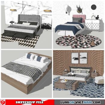 Combo Bed - Sketchup Models By NhaTay