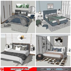 Combo Bed - Sketchup Models By NhaTay