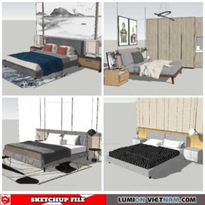 Combo Bed - Sketchup Models By NhaTay