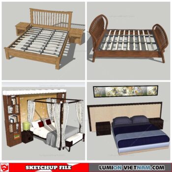Combo Bed - Sketchup Models By NhaTay