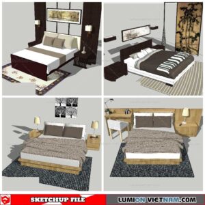 Combo Bed - Sketchup Models By NhaTay