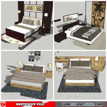 Combo Bed - Sketchup Models By NhaTay