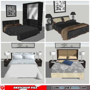Combo Bed - Sketchup Models By NhaTay