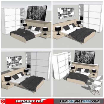 Combo Bed - Sketchup Models By NhaTay