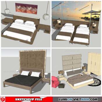 Combo Bed - Sketchup Models By NhaTay